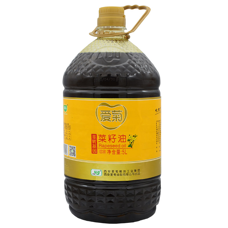 爱菊三级菜籽油  油泼辣子、油泼面、凉皮、调味油 大桶5L