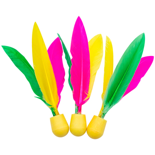 三毛球板羽拍高弹羽毛球成人儿童娱乐运动牛筋球耐打高弹10小5大