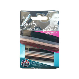 美国Goody歌妮发饰丝绒韩国网红细款复古风发圈头绳皮筋橡皮筋女