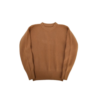 C.D.P. Woolen Sweater 纯色100%羊毛加厚圆领衫毛衣男女同款