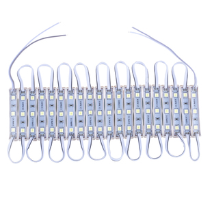 高亮发光12V led发光字模组广告灯箱贴片光源5054防水led模组暖白