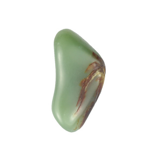 和田玉籽料原石19.1克新疆和田天然青玉沙枣青粉玉籽毛料玉石挂件