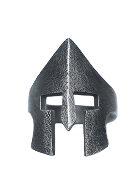 原创复古做旧男女款面具纯银戒指