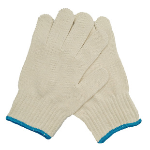 外棉内丝 耐磨线手套 盖涤防滑中厚包邮工地尼龙工地劳保棉纱防护