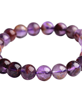 人气真品天然紫幽灵极光单圈手链