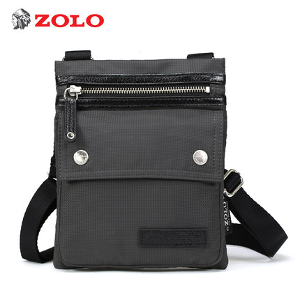 韩版潮流男斜挎包 ZOLO祖奴防水尼龙男包 小包包可腰包