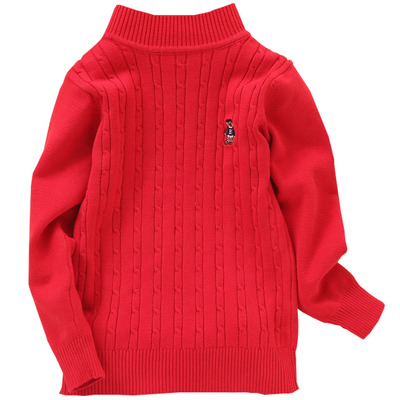 全棉宝宝男童白色针织衫