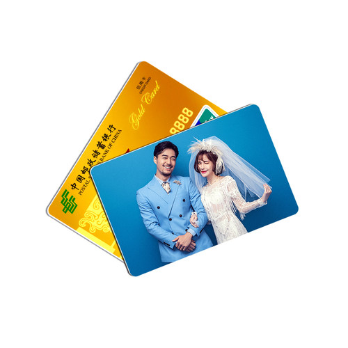 双面钱包卡照片定制3寸pvc相片冲印情侣女明星应援小卡定做写字硬