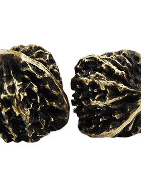 狮子头铜核桃手把件男士随身把玩