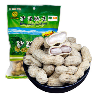 舟山岱山特产沙洋晒生水煮花生咸晒干农家休闲零食250gx2袋装包邮