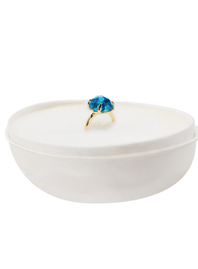 幸运遇见你女生原创水晶蓝托帕石