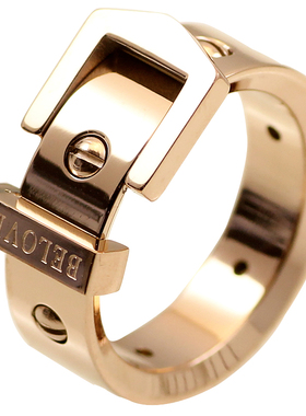 钛钢食指戒指女日韩简约个性潮人