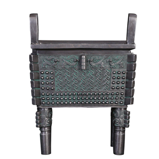 匠泽铜魂 铜父戊方鼎 鼎摆件仿古青铜器开业乔迁商务礼品工艺品