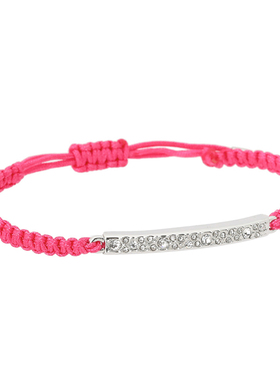 f家清爽手工编织女朋克风手链