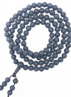 沉香琥珀蜜蜡水晶保平安佛珠手链