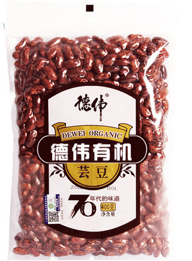 德伟有机大芸豆新鲜400克*2袋