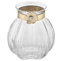 意大利进口IVV水晶玻璃花瓶北欧创意简约轻奢摆件客厅水养插花瓶