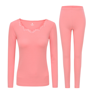 朵彩不加绒女式棉毛衫保暖内衣