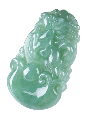 翡翠龙蛇马羊猴鸡狗项链玉吊坠