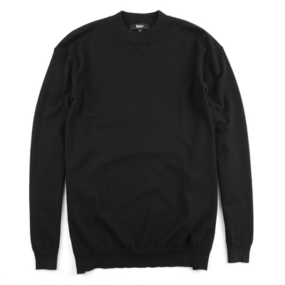 纯色胖子加肥加大码半高领针织衫