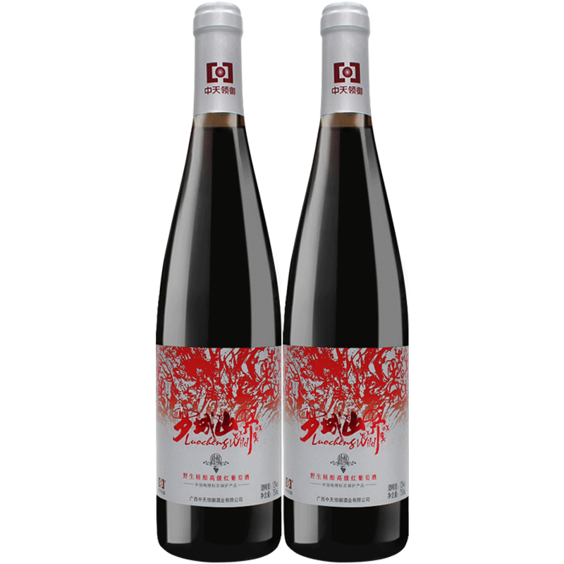 广西红酒罗城山野葡萄酒甜型12度甜红酒整箱红葡萄酒官方旗舰店