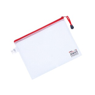 晨光科目分类文件袋A4多层透明拉链袋大容量小学生语文数学英语资料袋作业学生用网纱袋分科目类试卷收纳袋