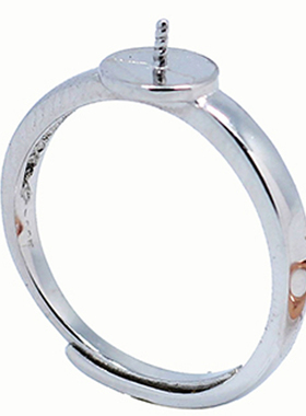 925纯银戒指托戒托万能随形戒面