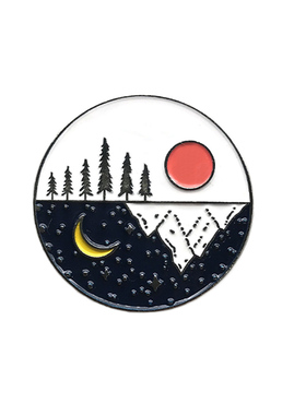 太阳月亮星星日月卡通胸针