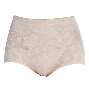 2条装 网纱收腹内裤女薄款中腰收腹提臀塑身小肚子透气性感蕾丝夏