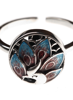 南方三生三世景泰蓝复古风戒指环