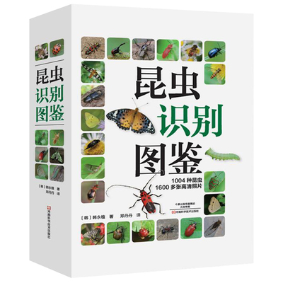 正版包邮 昆虫识别图鉴 1004种昆虫1600多张高清照片自然百科知识读物全书科普书韩永植动物昆虫图鉴识别辨认入门昆虫百科知识