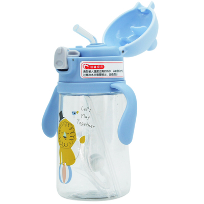 儿童吸管卡通风奶瓶塑料杯