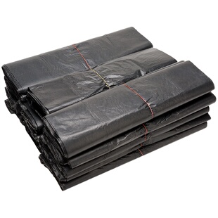 特厚背心式垃圾袋家用加厚办公室厨房黑色大号手提塑料袋湿厨余袋