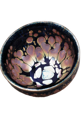 高端手工/紫金落神花建盏佛度杯