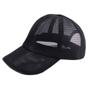 网帽女 缕空透气鸭舌帽夏天棒球帽女韩版显脸小大码男帽子 超大号