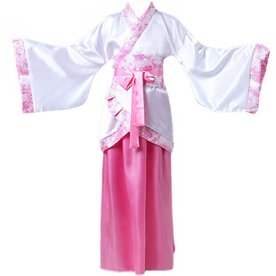 儿童古装小七仙女公主裙古筝演出服唐装汉服唐朝贵妃女童幼儿服装