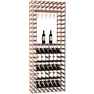 酒架商用木质落地酒窖简约简易墙面斜放存酒展示架红酒格子定制