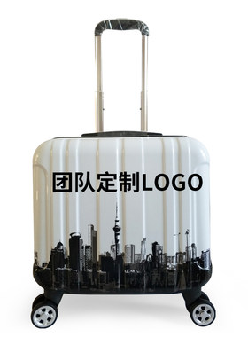 磨砂包邮定制LOGO儿童拉杆箱18寸