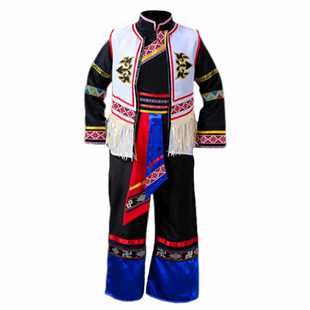 少数民族服装黎族儿童演出服男童佤族壮族葫芦丝演奏表演服幼儿园