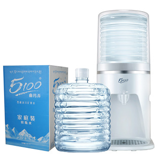 西藏5100矿泉水6桶装加单热饮水机冰川矿泉水弱碱性小分子低氘水
