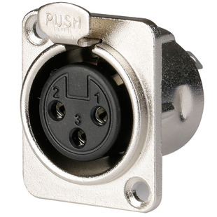 soundking音王I43卡侬插座 3针卡农模块母座 话筒转接插座三芯D型