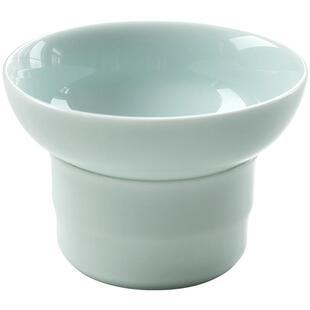 左茗右器影青釉茶漏茶滤超细茶叶过滤器陶瓷功夫茶具配件茶隔滤网