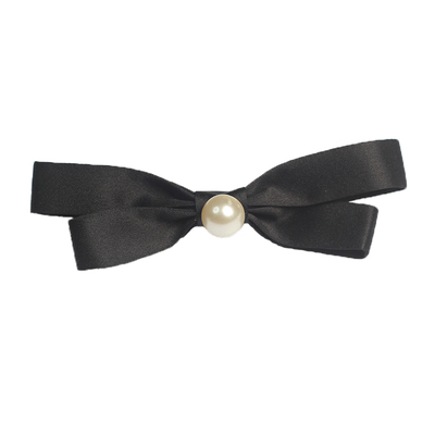 原创珍珠款女生布艺顶夹发卡子