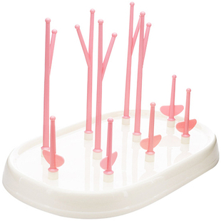 婴儿奶嘴奶瓶晾干架支架便携式折叠宝宝带盖防尘架子沥水架干燥架