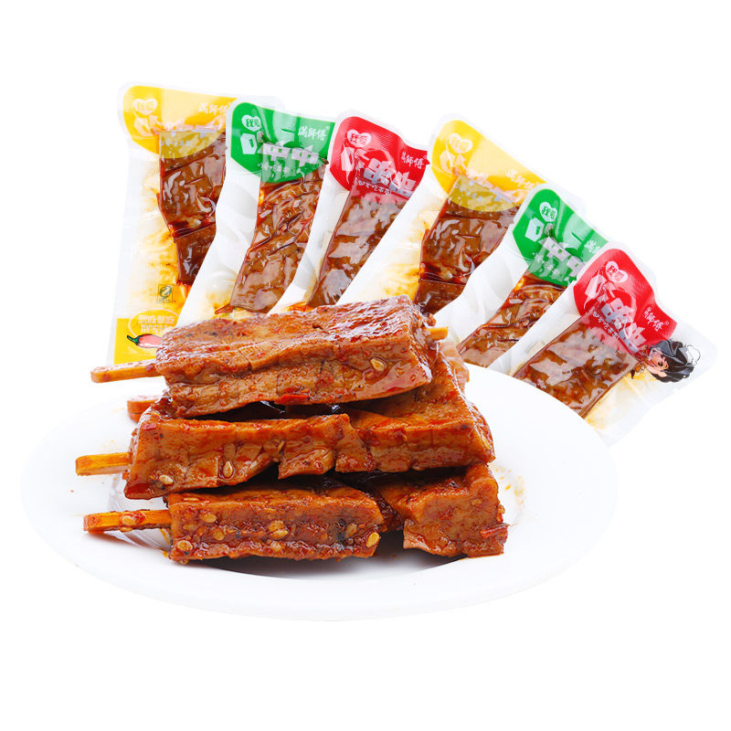 满师傅兰花串500g卤豆腐干