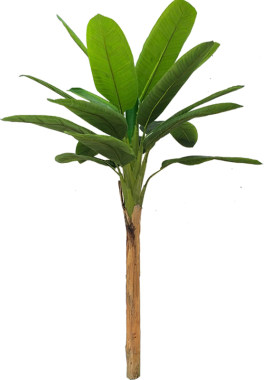 超市造景塑料树仿真香蕉树芭蕉叶