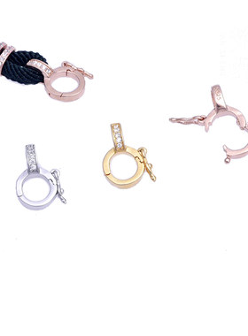 925纯银配件万能扣扣女diy饰品