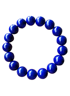 天然青金石散珠单圈手串