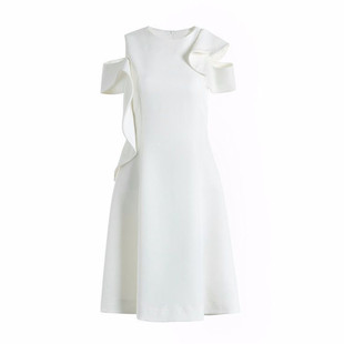 陈都灵明星同款气质显瘦无袖工装V领仙女钉钻蝴蝶结连衣裙连体裤