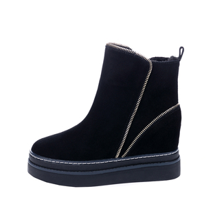 雪地靴女2020新款冬季棉靴内增高保暖加绒防滑百搭短靴厚底棉鞋女